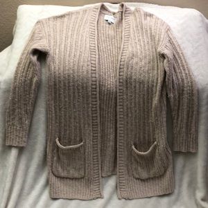 Cream/Tan Mid knit cardigan